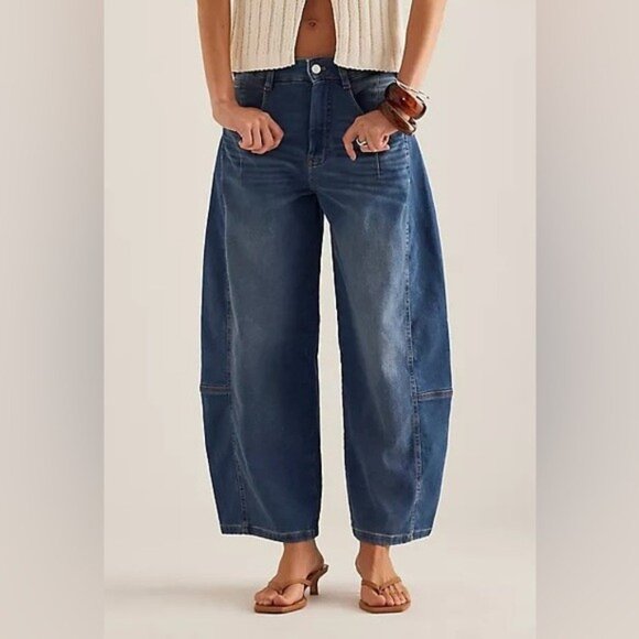 Anthropologie Denim - NWT Size 27 -Anthropologie The Kenna Mid-Rise Heritage Barrel Jeans by Pilcro